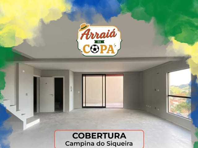 Cobertura / Penthouse com 141m² 3 quartos e 3 banheiros, à venda, no bairro Campina do Siqueira em Curitiba