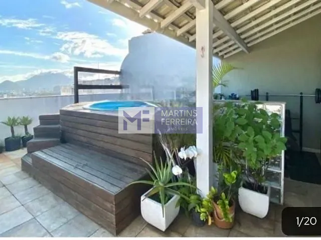 Cobertura / Penthouse com 160m² 4 quartos e 3 banheiros, à venda, no bairro Recreio dos Bandeirantes em Rio de Janeiro