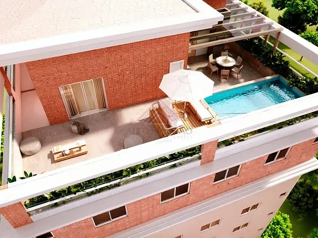 Cobertura / Penthouse com 323m² 3 quartos e 3 banheiros, à venda, no bairro Canto do Forte em Praia Grande