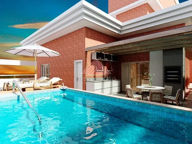 Cobertura / Penthouse com 323m² 3 quartos e 3 banheiros, à venda, no bairro Canto do Forte em Praia Grande
