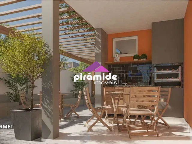 Apartamento 2 quartos e 1 banheiro, à venda, no bairro Residencial Flamboyant em São José dos Campos