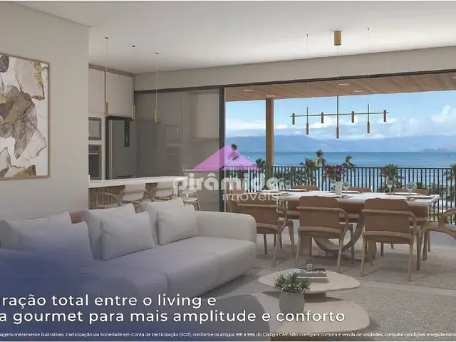Apartamento com 236m² 3 quartos e 3 banheiros, à venda, no bairro Centro em Caraguatatuba