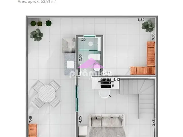Apartamento com 104m² 2 quartos e 2 banheiros, à venda, no bairro Residencial Flamboyant em São José dos Campos