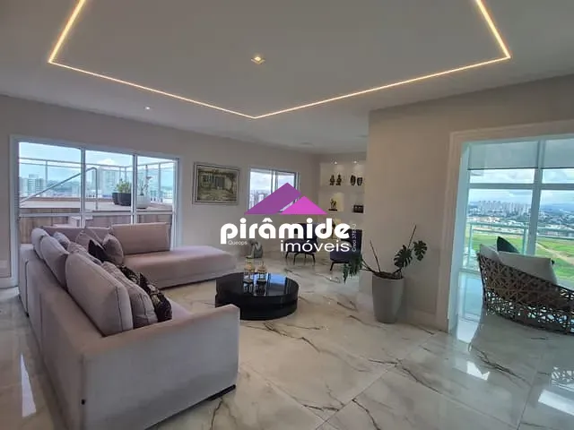 Cobertura / Penthouse com 410m² 4 quartos e 6 banheiros, à venda ou para alugar, no bairro Jardim das Colinas em São José dos Campos