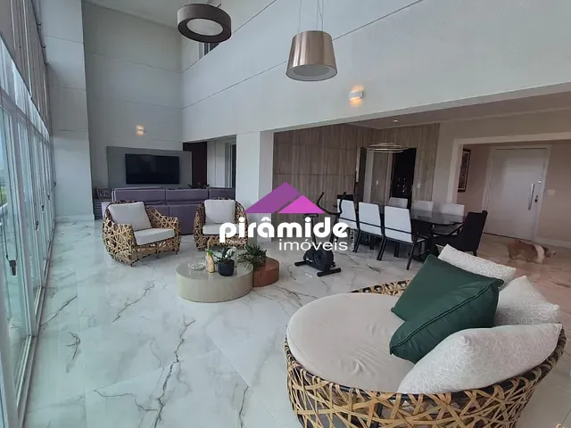 Cobertura / Penthouse com 410m² 4 quartos e 6 banheiros, à venda ou para alugar, no bairro Jardim das Colinas em São José dos Campos