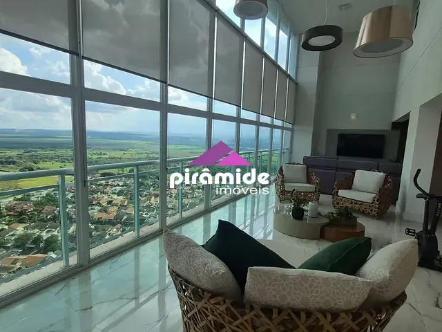 Cobertura / Penthouse com 410m² 4 quartos e 6 banheiros, à venda ou para alugar, no bairro Jardim das Colinas em São José dos Campos