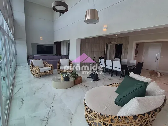 Cobertura / Penthouse com 410m² 4 quartos e 6 banheiros, à venda ou para alugar, no bairro Jardim das Colinas em São José dos Campos