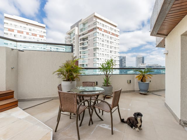 Cobertura / Penthouse com 202m² 5 quartos e 5 banheiros, à venda, no bairro Santo Amaro em São Paulo