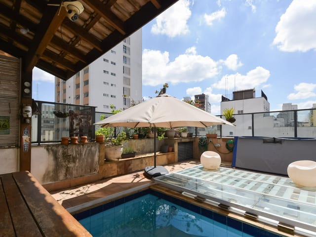 Cobertura / Penthouse com 382m² 4 quartos e 6 banheiros, à venda, no bairro Santa Cecília em São Paulo