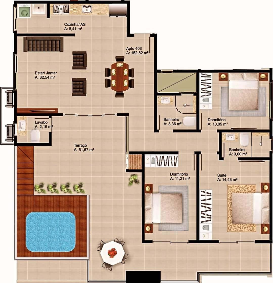 Cobertura, 3 quartos, 152 m² - Foto 18
