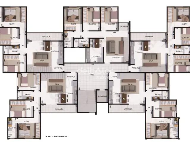 Cobertura / Penthouse com 143m² 3 quartos e 3 banheiros, à venda, no bairro Santa Branca em Belo Horizonte