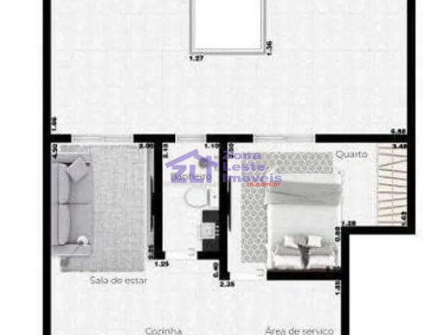 Cobertura / Penthouse com 41m² 1 quarto e 1 banheiro, à venda, no bairro Jardim São Nicolau em São Paulo