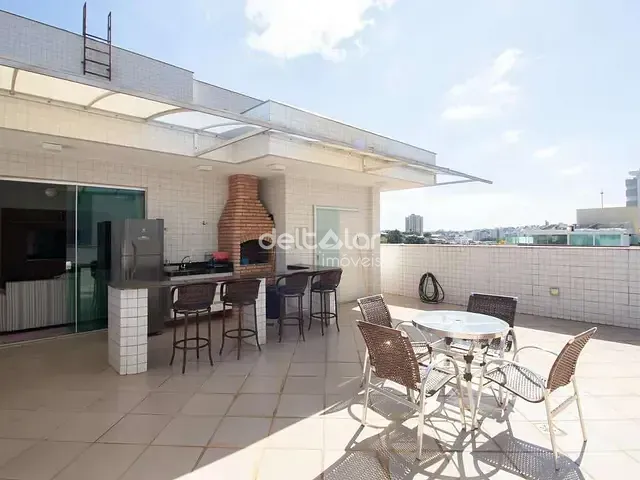 Cobertura / Penthouse com 190m² 4 quartos e 3 banheiros, para alugar, no bairro Castelo em Belo Horizonte