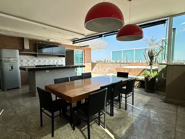 Cobertura / Penthouse com 190m² 4 quartos e 4 banheiros, à venda, no bairro Itapoã em Belo Horizonte