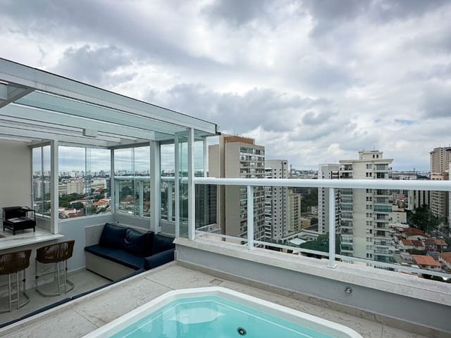 Cobertura / Penthouse com 140m² 2 quartos e 3 banheiros, à venda, no bairro Campo Belo em São Paulo
