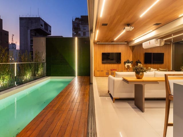 Cobertura / Penthouse 2 quartos e 3 banheiros, à venda ou para alugar, no bairro Itaim Bibi em São Paulo