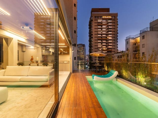 Cobertura / Penthouse 2 quartos e 3 banheiros, à venda ou para alugar, no bairro Itaim Bibi em São Paulo