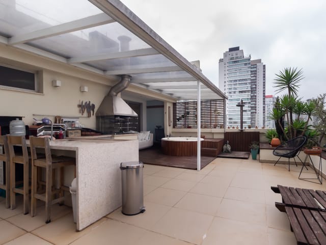 Cobertura / Penthouse com 191m² 2 quartos e 4 banheiros, à venda, no bairro Campo Belo em São Paulo