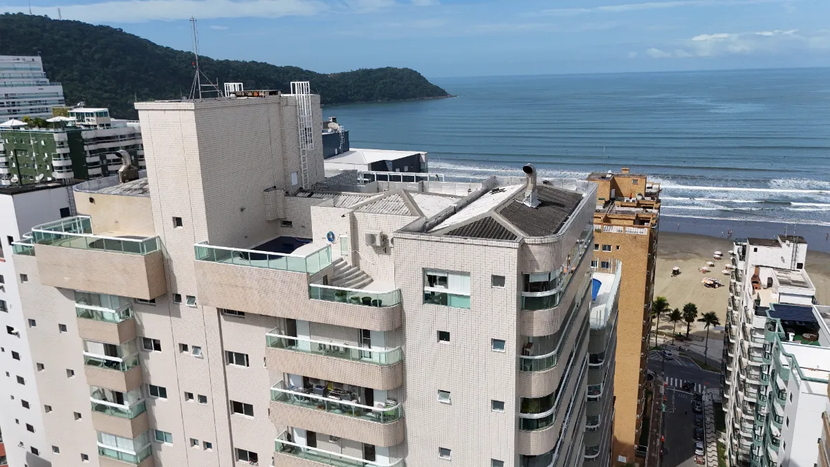 Cobertura para venda em Canto do Forte com 3 quartos, sendo 3 suítes, 225m²