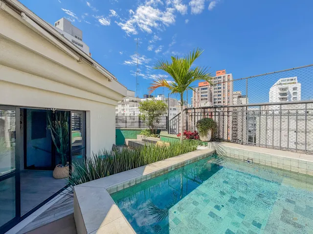 Cobertura / Penthouse 3 quartos e 5 banheiros, à venda ou para alugar, no bairro Jardim Paulista em São Paulo