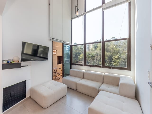 Foto do Apartamento - Duplex para venda em Paraíso do Morumbi com 1 quarto, sendo 1 suíte , 59m² | Correteria Imóveis