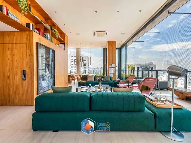 Cobertura / Penthouse com 408m² 5 quartos e 6 banheiros, à venda, no bairro Jardim Paulista em São Paulo
