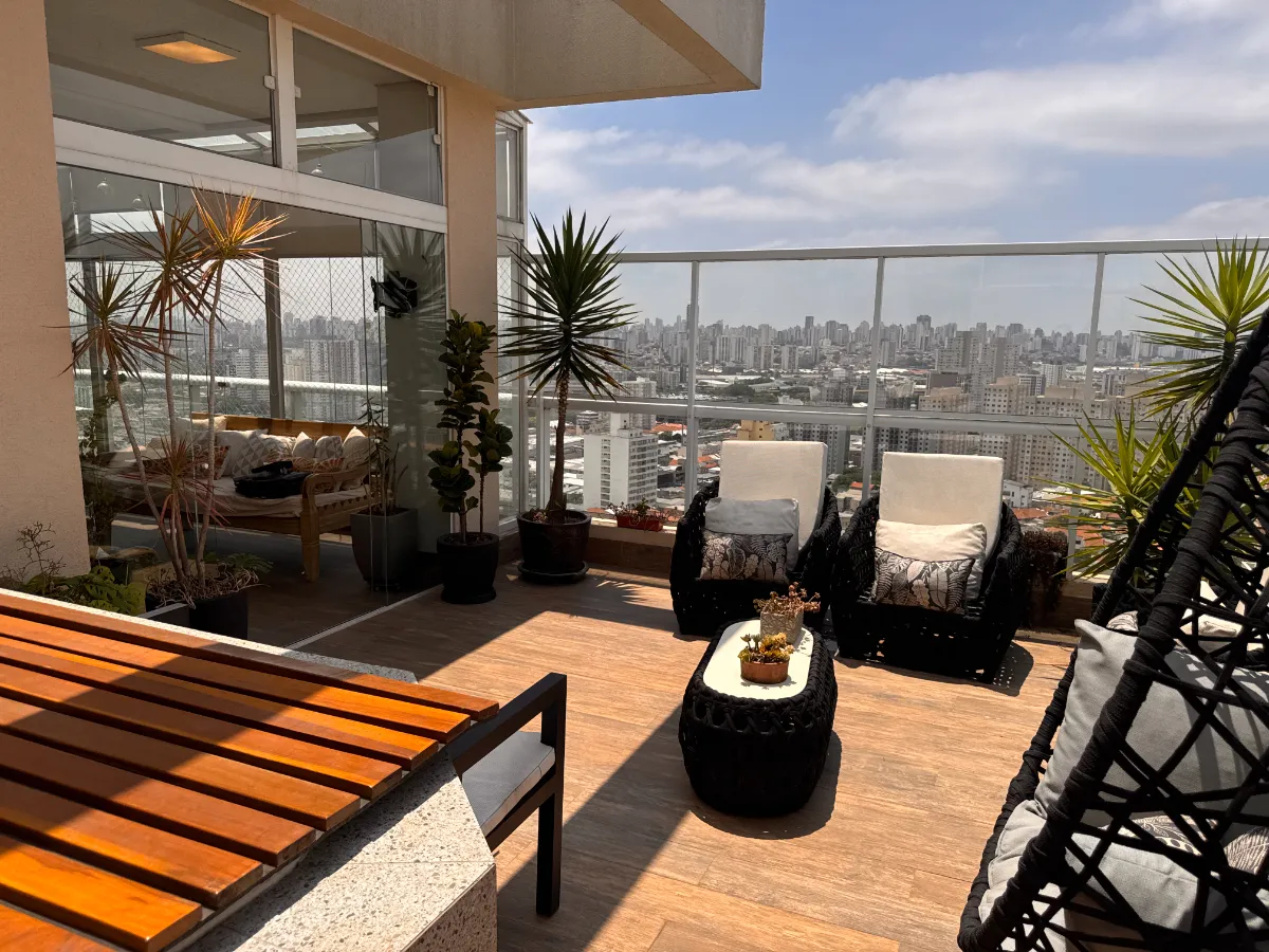 Cobertura para venda em Cambuci com 3 quartos, sendo 3 suítes, 216m²