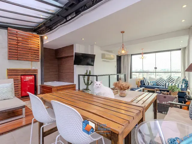 Cobertura / Penthouse com 140m² 3 quartos e 3 banheiros, à venda, no bairro Moema em São Paulo