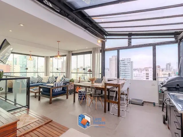 Cobertura / Penthouse com 140m² 3 quartos e 3 banheiros, à venda, no bairro Moema em São Paulo