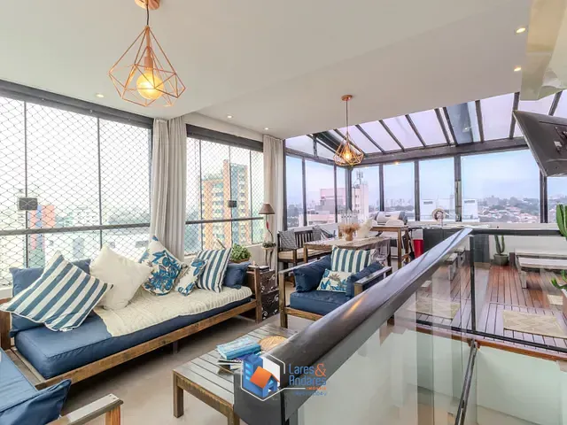 Cobertura / Penthouse com 140m² 3 quartos e 3 banheiros, à venda, no bairro Moema em São Paulo