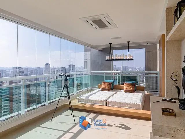 Cobertura / Penthouse com 280m² 3 quartos e 5 banheiros, à venda, no bairro Brooklin Paulista em São Paulo