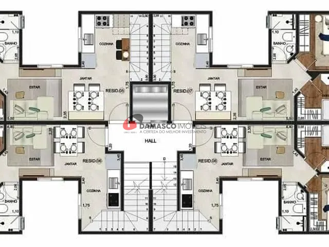 Cobertura / Penthouse 2 quartos e 1 banheiro, à venda, no bairro Vila Bela Vista em Santo André