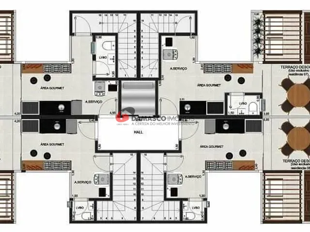 Cobertura / Penthouse 2 quartos e 1 banheiro, à venda, no bairro Vila Bela Vista em Santo André