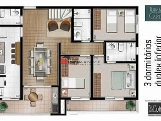 Cobertura / Penthouse 3 quartos e 1 banheiro, à venda, no bairro Santa Maria em São Caetano do Sul