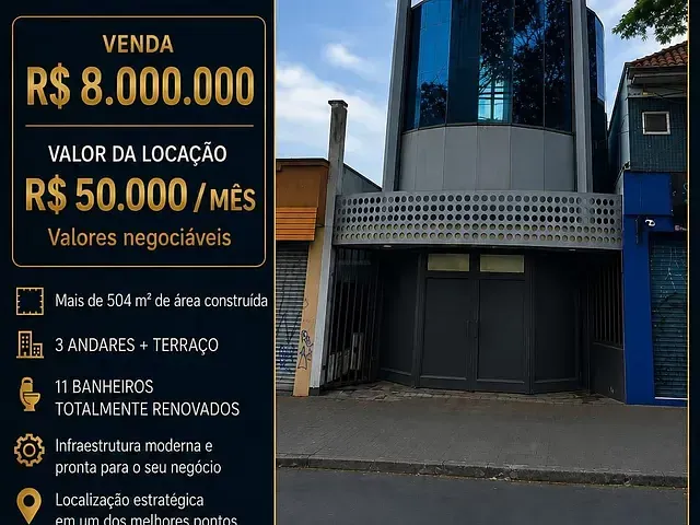 Prédio à venda ou para alugar, no bairro Pinheiros em São Paulo