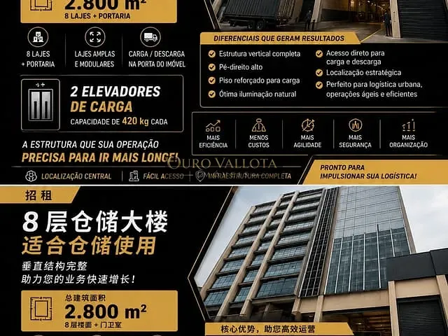 Prédio com 2800m², para alugar, no bairro República em São Paulo
