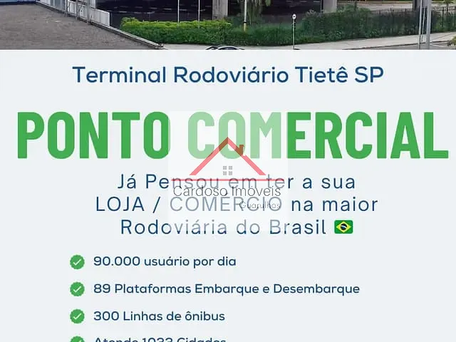 Ponto com 45m², à venda, no bairro Canindé em São Paulo