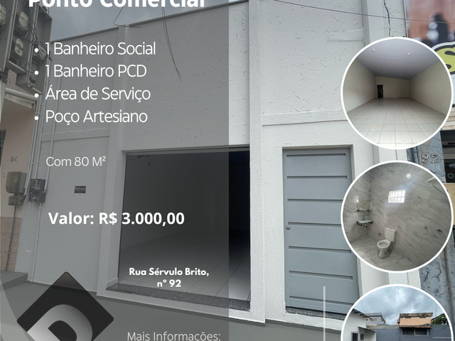 Ponto para alugar, no bairro Cidade Nova em Marabá