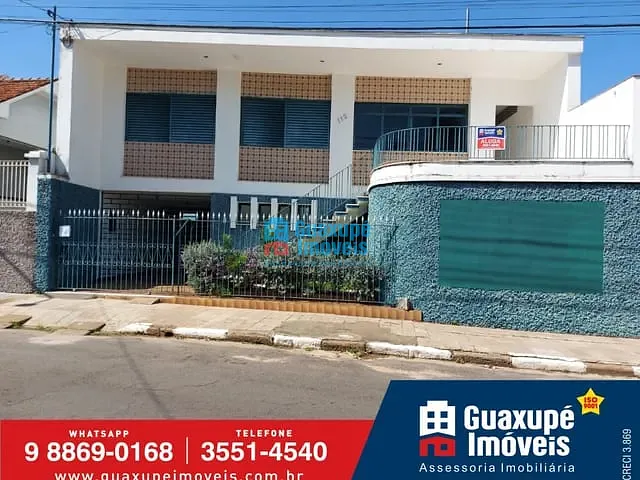 Ponto com 200m² 3 quartos e 2 banheiros, para alugar, no bairro CENTRO em GUAXUPÉ