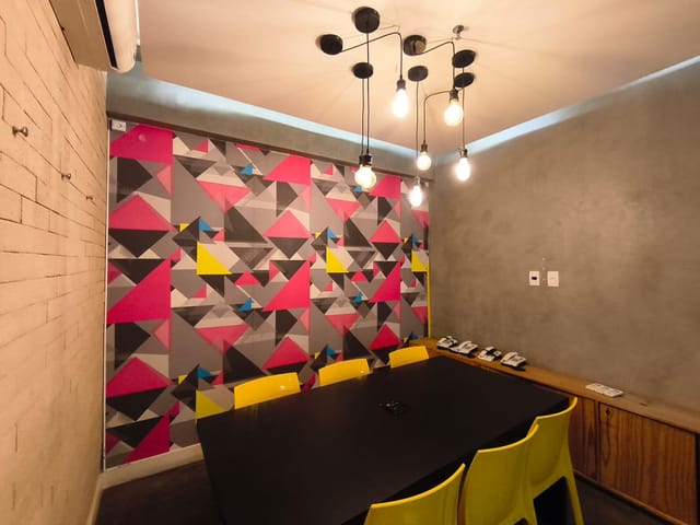 Foto do Sala - Conjunto comercial de 80m2, decorado e mobiliado, pronto para uso, com ar-condicionado, recepção, 3 salas, copa, em Pinheiros, São Paulo - SP | Pecoraro Imóveis