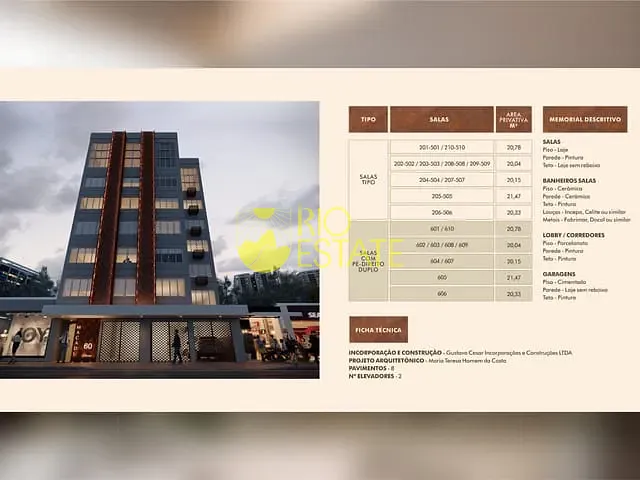 Sala com 22m², à venda, no bairro Aterrado em Volta Redonda