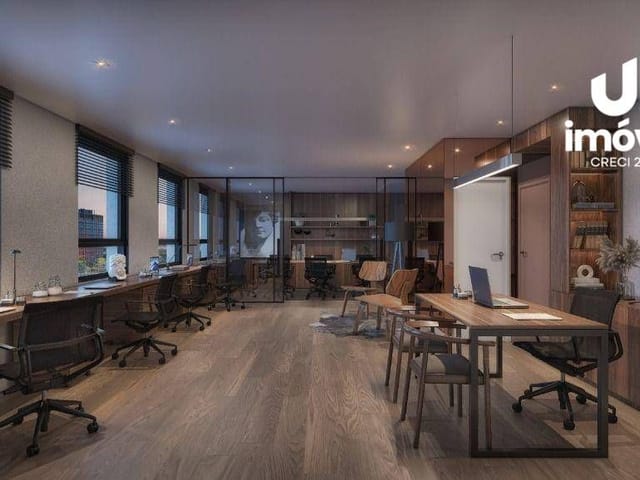 Foto do Sala - Venda: Sala no Parque Una, Pelotas. Edifício Vanguarda, Sala 1112, 1 banheiro, área útil de 32.65m², elevador, piso contrapiso. | UP Imóveis