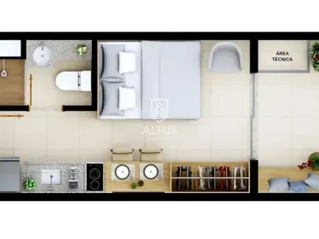 Studio 1 quarto e 1 banheiro, à venda, no bairro Pituba em Salvador