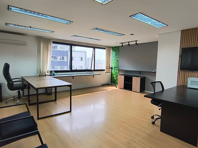 Foto do Sala - Sala comercial para locação com 38m² com 1 banheiro 1 vaga andar alto sem mobilia proximo ao metrô da Vila Mariana, São Paulo, SP | eHG Imóveis
