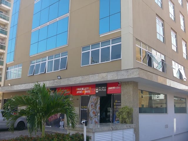 Foto do Sala - Excelente sala comercial, com banheiro, infraestrutura, frente, 1ª locação, vista para piscina | Hilmar