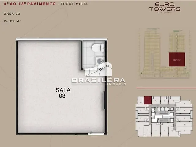 Sala à venda, no bairro Park Lozandes em Goiânia