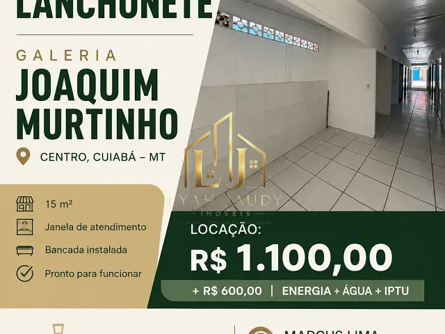 Loja com 15m², para alugar, no bairro Centro-Sul em Cuiabá