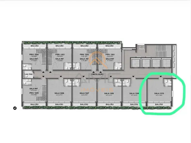 Sala com 32m², à venda, no bairro São Gonçalo em Pelotas