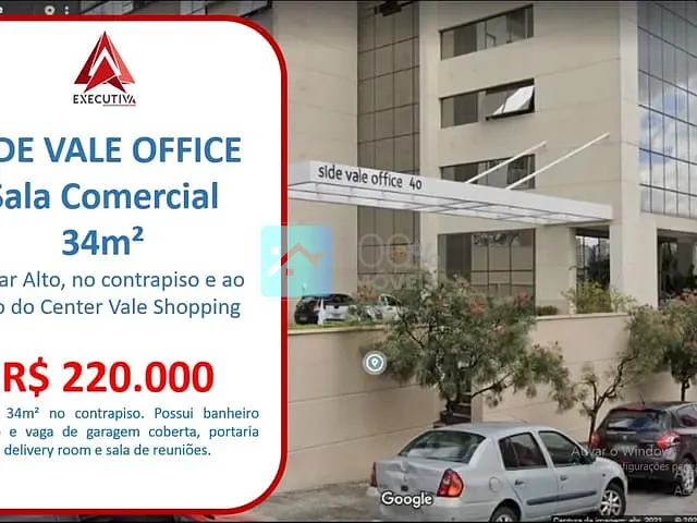 Sala com 44m², à venda, no bairro Jardim Oswaldo Cruz em São José dos Campos