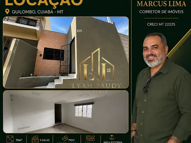 Sala com 108m², para alugar, no bairro Quilombo em Cuiabá